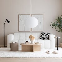 Pilvi 3 -istuttava sohva valkoinen Garnet bright white(kuvausmalli)